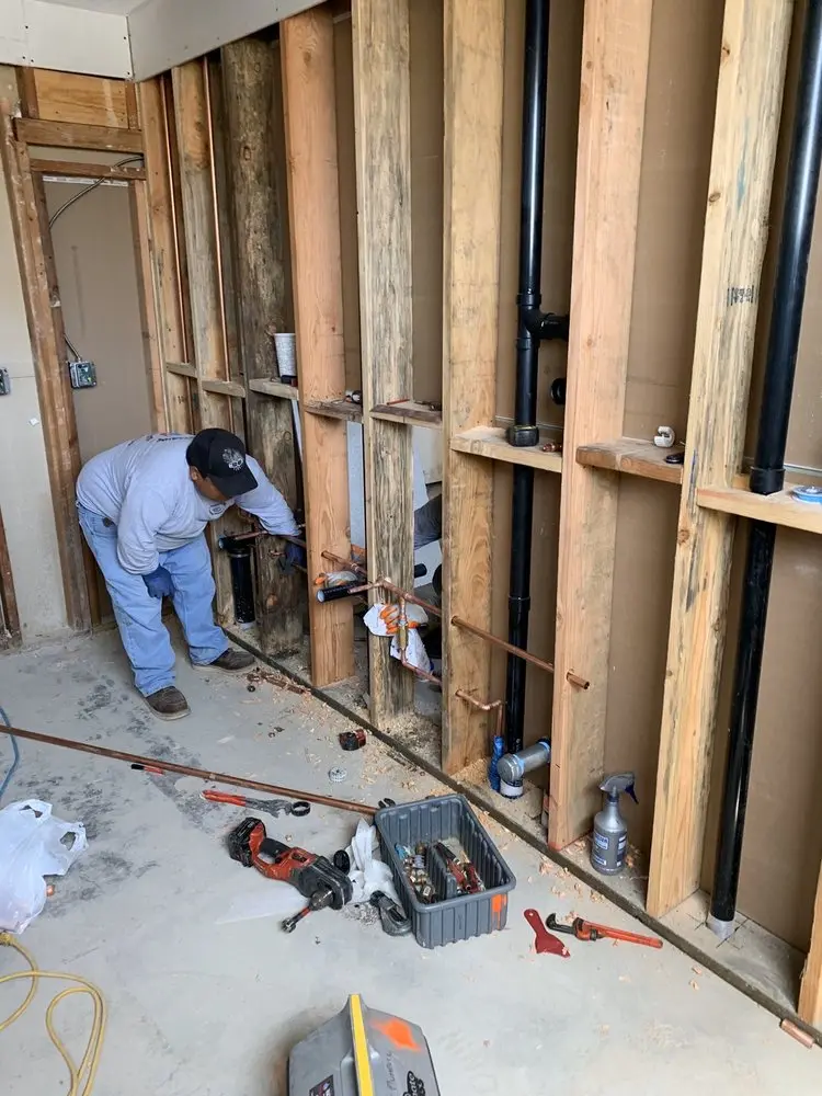 Commercial rough-in plumbing for Gas Line Repair in Yarmouth